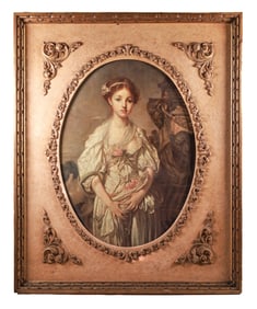 The Broken Pitcher by Jean Baptiste Greuze 26"x33"