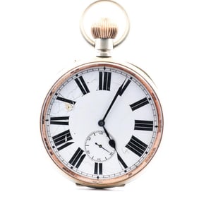 RARE WATCHMAKERS DISPLAY POCKET WATCH, 102MM
