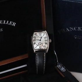 FRANCK MULLER CASABLANCA 7500 S6 18K WATCH W/BOX