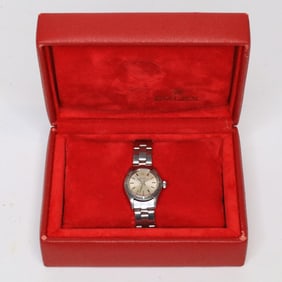 ROLEX OYSTER PERPETUAL 6623 WATCH W/BOX, 24MM