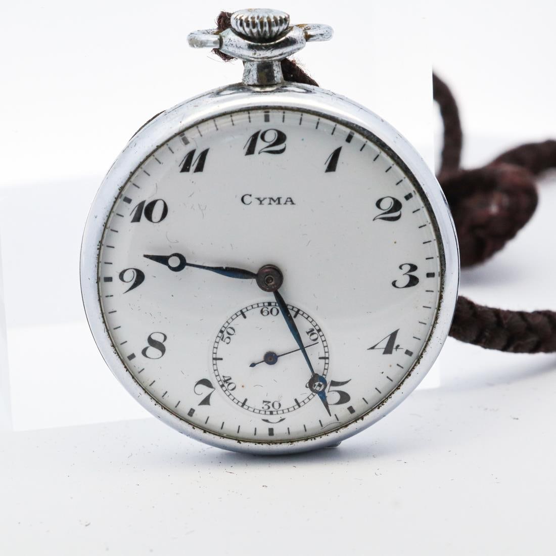 CYMA WHITE DIAL MANUAL POCKET WATCH, 41MM (1 of 3)