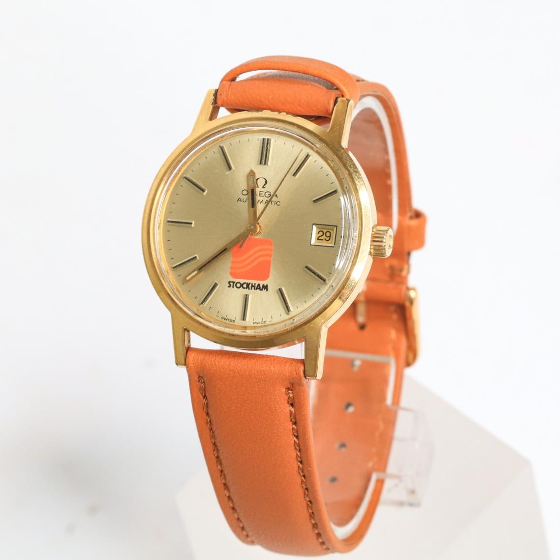 OMEGA GOLD EP AUTOMATIC WATCH, 35MM (1 of 6)