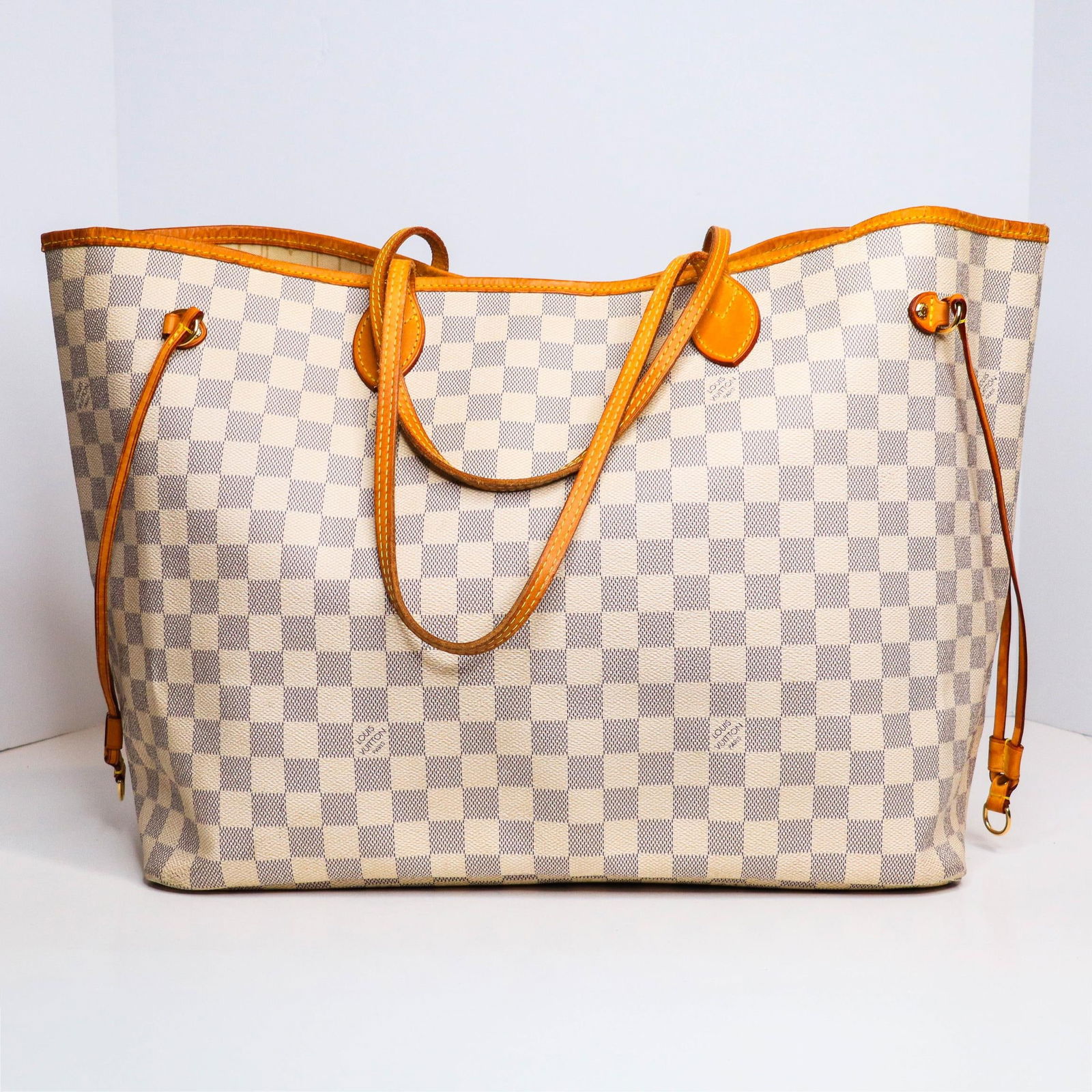 LOUIS VUITTON Damier Azur Neverfull GM (1 of 10)