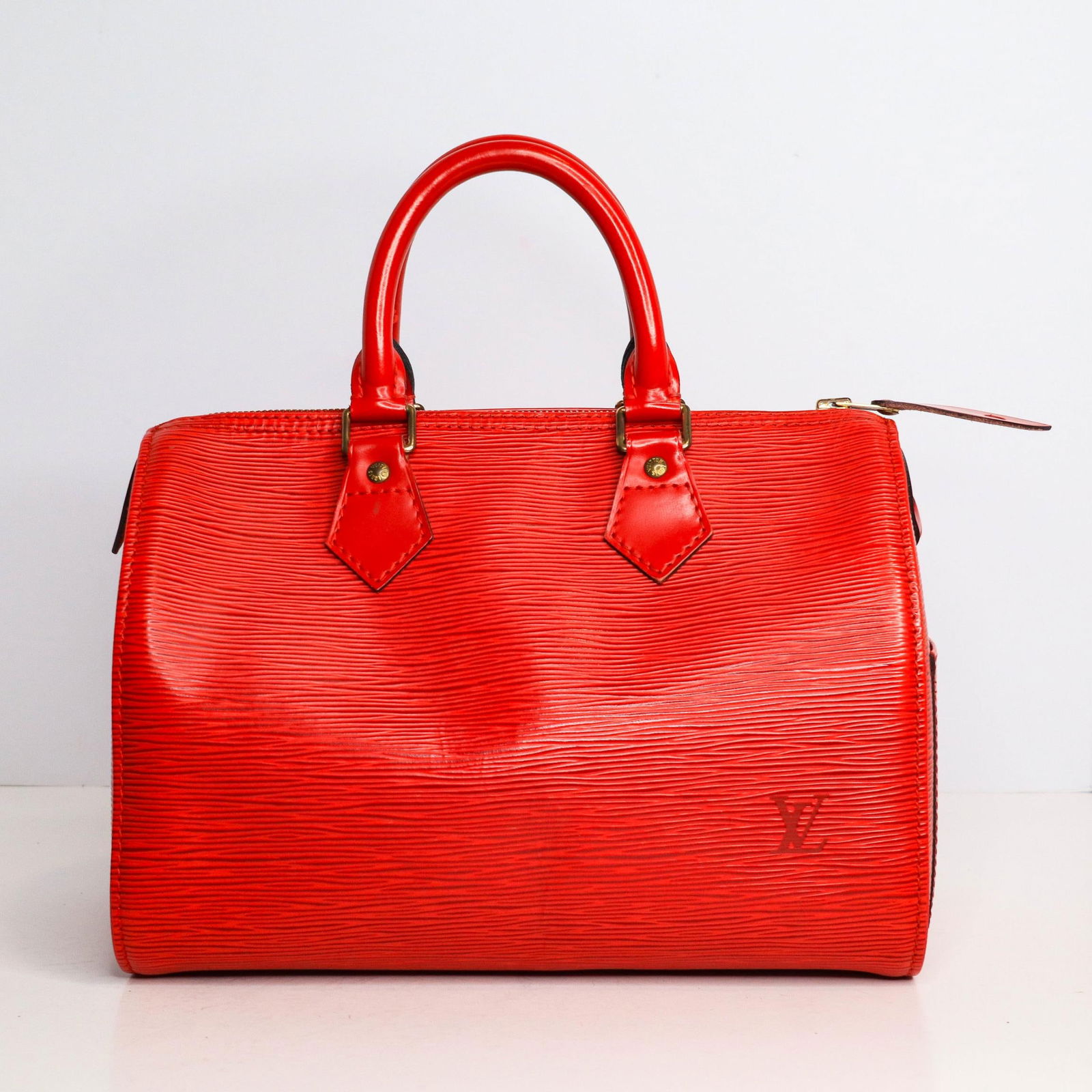LOUIS VUITTON Epi Speedy 25 Castilian Red M43017 (1 of 6)