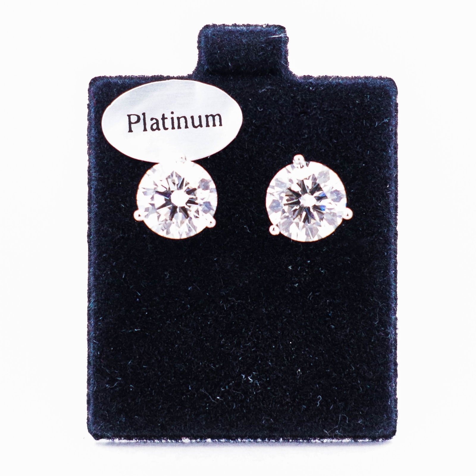 Platinum 6.00ctw Lab Grown Diamond Solitaire Studs (1 of 4)