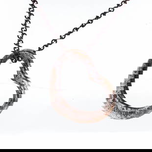 Sterling Tiffany & Co. Open Heart Necklace by Elsa Peretti 16": Sterling Tiffany & Co. Open Heart Necklace by Elsa Peretti 16" chain Sterling silver, marked Tiffany & Co. 925 Elsa Peretti Just needs a polish