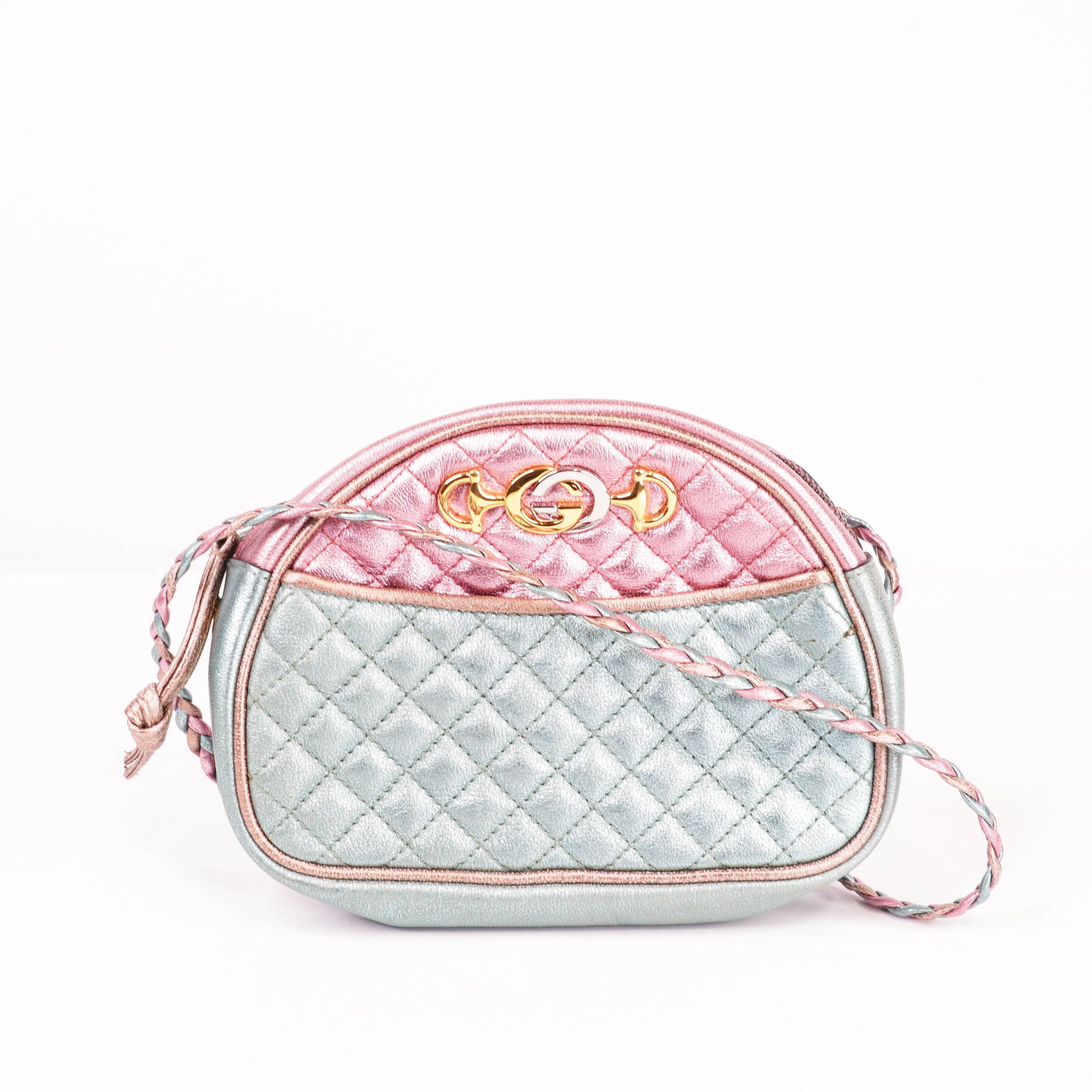 Gucci Marmont Pastel Metallic Quilted Mini Shoulder Bag (1 of 6)