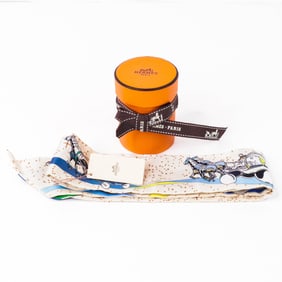 Multicolor Hermes Silk Space Derby Twilly New w/Tag&Box