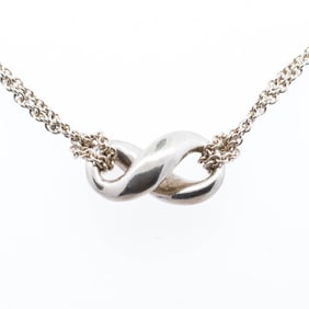 Tiffany & Co. Infinity Sterling Silver Necklace, 16"