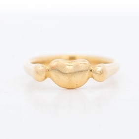 18KYG Tiffany & Co. Bean Ring, Size 5