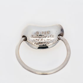 1985 Tiffany & Co. Elsa Peretti 925 Bean Ring w/Box & Pouch