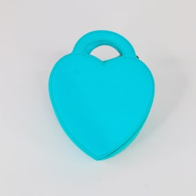 Tiffany & Co Return to Tiffany Handbag, 4.9 x 5.9", Detachable leather strap: 7.8"