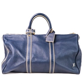 Louis Vuitton Suhali Goat Leather Carryall in Navy Blue (M95139)