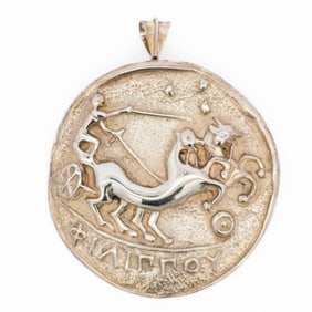 925 Sterling Silver Greece Pendant/Brooch