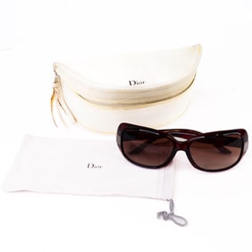Dior Acetate & Metal Lady Dior Sunglasses with Case