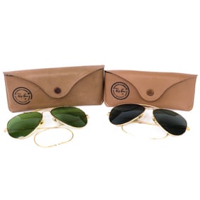 Ray-Ban Bausch & Lomb Aviator size 58?14 (2-piece lot)