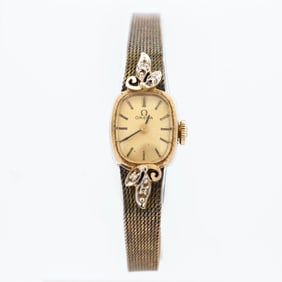 Omega wristwatch, 14K yellow gold