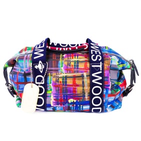 Rare Vivienne Westwood Multicolor Print Duffle Bag Archive Piece