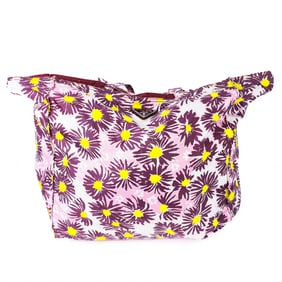 Prada Nylon Floral Print Tote Bag – Pink & Yellow Daisy Pattern