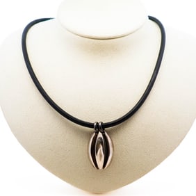 Georg Jensen 427 Sterling Silver Pendant Necklace – Rare Design