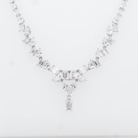 14KWG 15.00ctw Lab Grown Diamond Necklace
