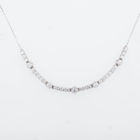 14KWG 2.00ctw Lab Grown Diamond Necklace