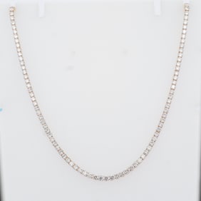 14KYG 9.00ctw Lab Grown Diamond Tennis Necklace