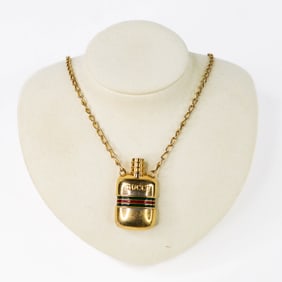 Gucci Sherry Line Atomizer Necklace Gold-Tone with Chain