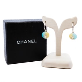 Chanel Earrings – Silver-Tone Metal and Colored Glass, 1999 Autumn Collection