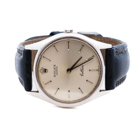 18KWG Rolex Cellini ref. 3804 Silver Dial 32mm Watch