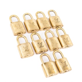 Authentic Louis Vuitton Brass Padlock Set – 10 Pieces