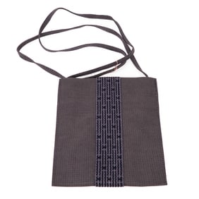 Hermes Sacoche Shoulder Bag Grey Canvas New with Tags