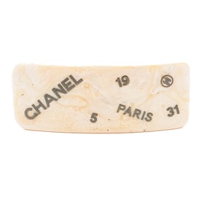 Chanel 5 19 31 Vintage Rare Marble Resin Barrette 99A 1999 Autumn