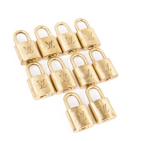 Louis Vuitton Brass Padlock Set – 10 Pieces