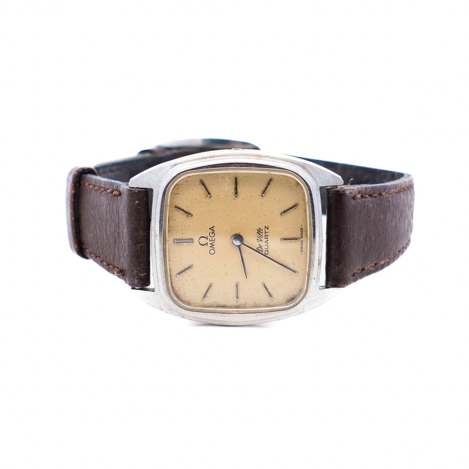 Omega De Ville 24mm Stainless Steel Cream Dial Quartz Ref. 1365 Ladies Vintage Original Box & Papers (1 of 6)