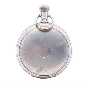 Waltham 48mm Sterling Silver Pocket Watch Manual Wind Vintage