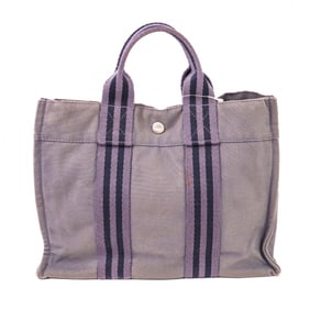 Hermes Fourre Tout PM Canvas Gray Tote Bag