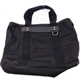 GUCCI Canvas Tote Bag Black – Sherry Ribbon Detail