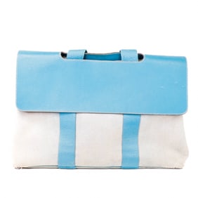 Hermes Swift Valparaiso Tote MM Blue Jean