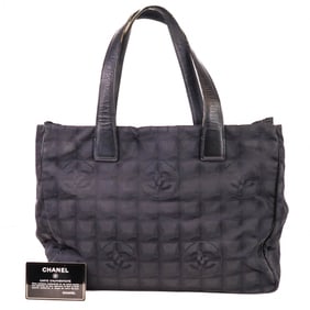 Chanel New Travel Line MM Nylon and Leather Tote Black – 6 Series w Card