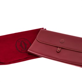 Cartier Must de Cartier Leather Bordeaux Briefcase – Business Bag/Clutch