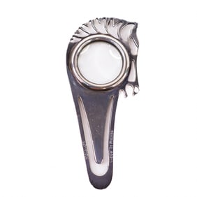 Hermes Bookmark with Loupe Sterling Silver – Horse Head Design