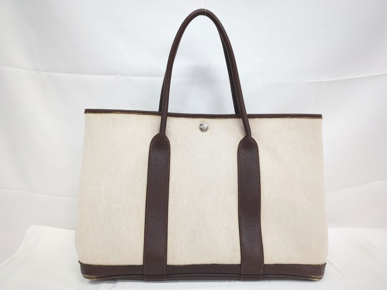 Hermes Garden Party Canvas and Leather Tote Bag – Stamp ?O (1 of 8)