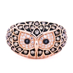 14K Rose Gold .72ctw Diamond Ring, Size 7 Retail $8,924.00