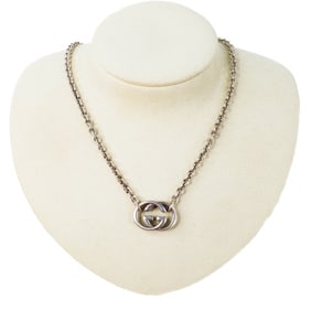Gucci Sterling Silver 925 Interlocking G Necklace 18"