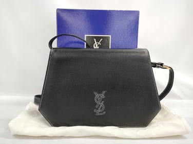Vintage Yves Saint Laurent Leather Shoulder/Evening Bag with Box