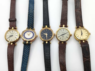 Group lot of 5 Gucci Watches