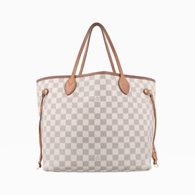 LOUIS VUITTON Damier Azur Neverfull MM N51107 – Shoulder Tote Bag (SA4110)