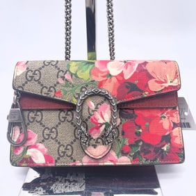 Gucci Dionysus GG Supreme Blooms Chain Shoulder Bag Beige/Multicolor