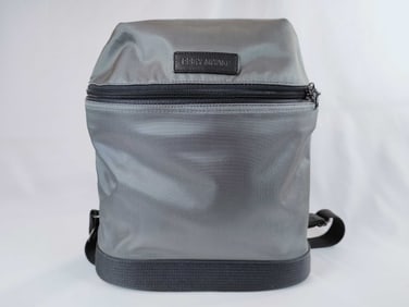 ISSEY MIYAKE Leather Nylon Backpack for Tech Bros